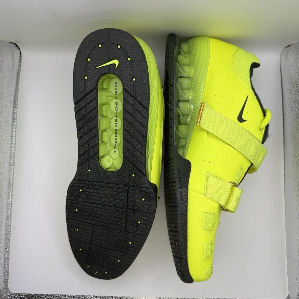 Nike Romaleos 2 Weightlifting Shoes Mens Size US 11 Volt Green Black 476927-730